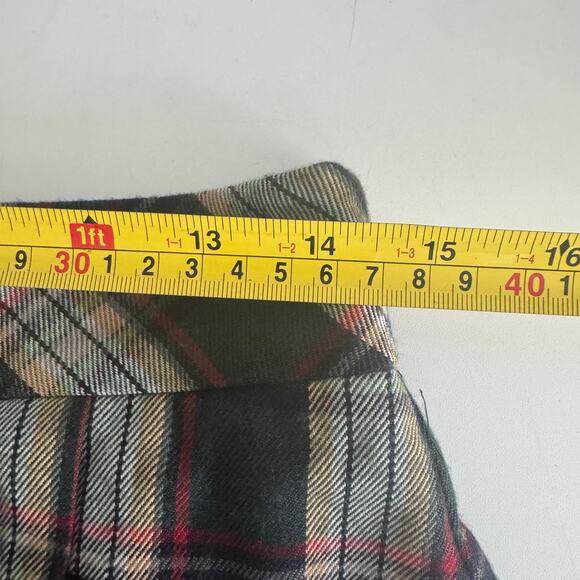 VTG Y2K 07 Old Navy Green Plaid Pleated Mini Skirt Sz 1 Academia Schoolgirl NEW - Picture 8 of 9